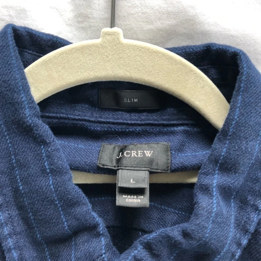 J. Crew Stripe Long Sleeve Button Down